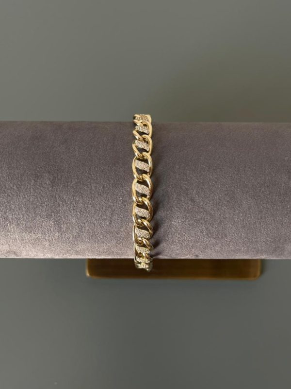 Taş Detaylı Elips Bileklik 2