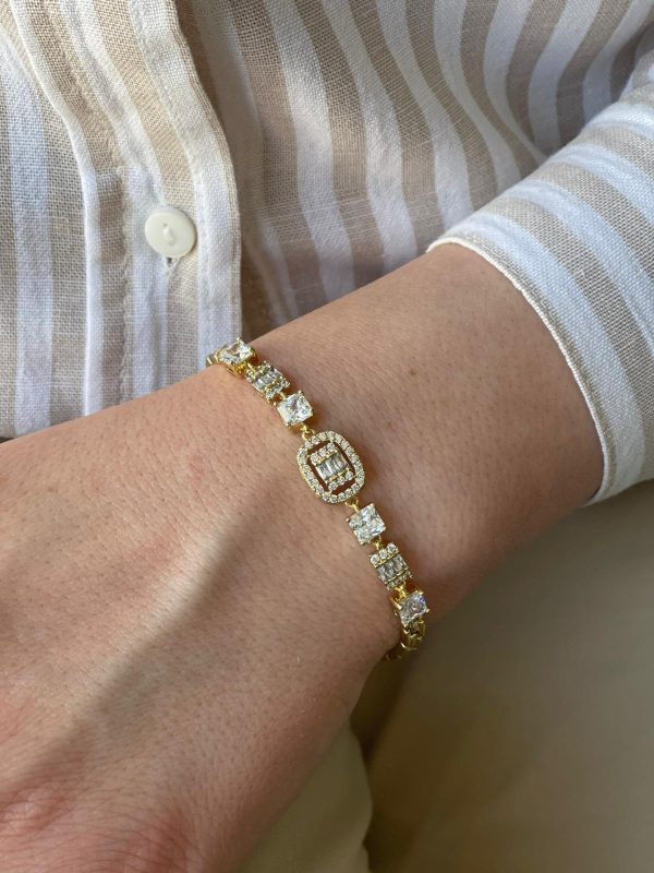 Baget Taşlı Zarif Bileklik 1