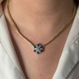 Mavi Çiçek Kolye 1