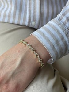 Taşlı Yaprak Bileklik